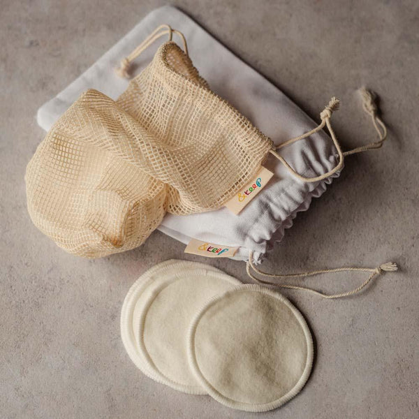 &Keep - 10 Reusable Soft Bamboo & Cotton Make-Up Pads