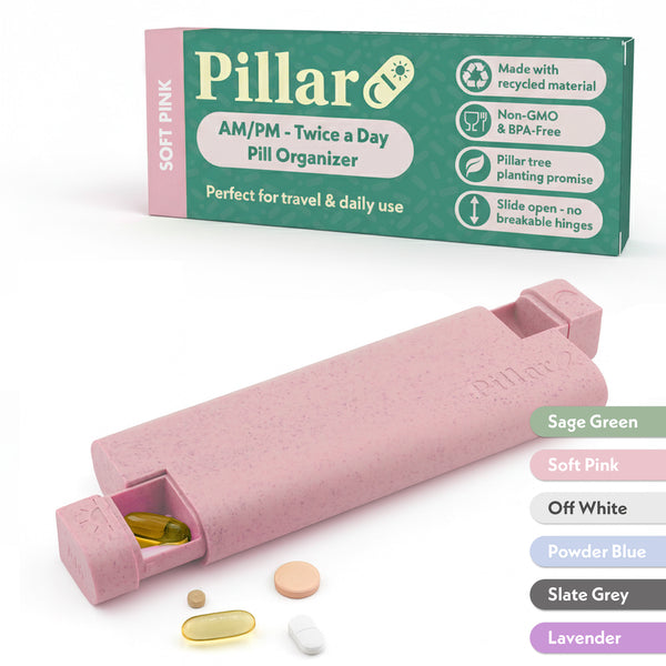 Pillar AM/PM - Twice a Day - 7-Day Pill Organiser