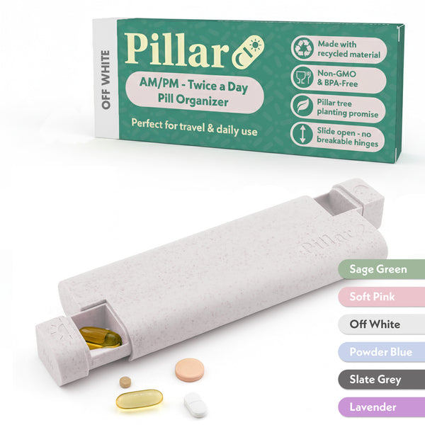 Pillar AM/PM - Twice a Day - 7-Day Pill Organiser