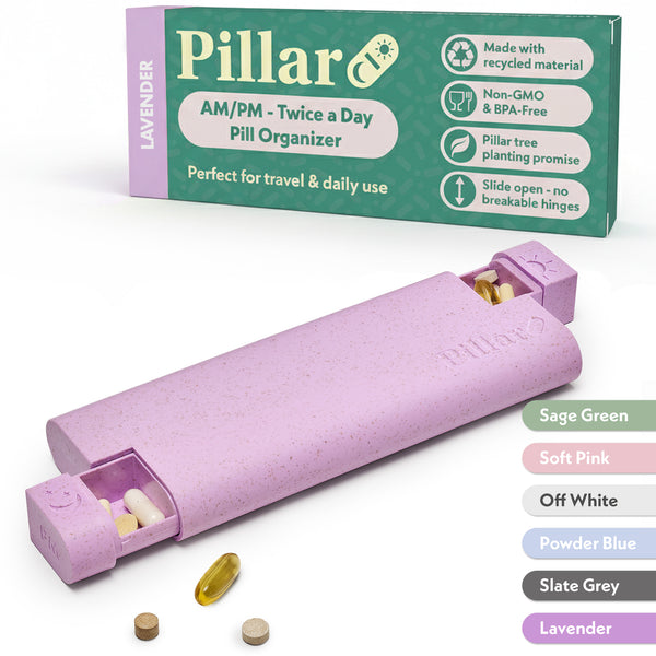 Pillar AM/PM - Twice a Day - 7-Day Pill Organiser