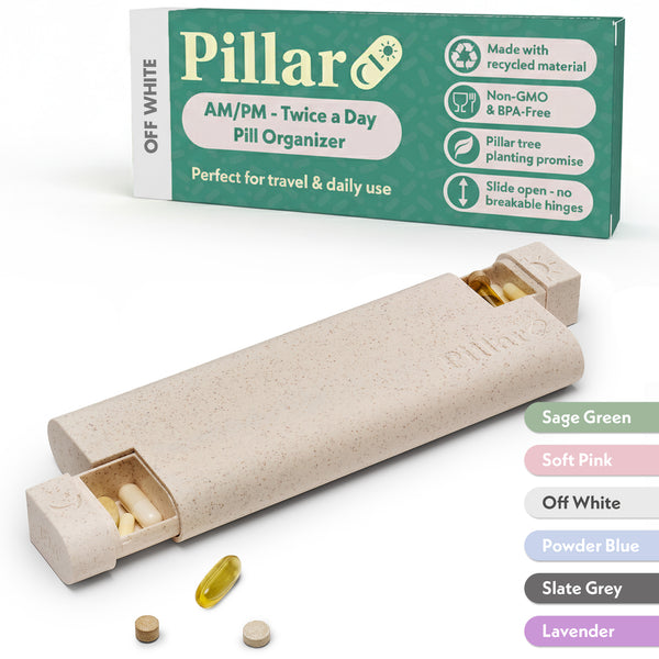 Pillar AM/PM - Twice a Day - 7-Day Pill Organiser