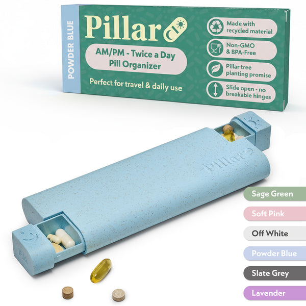 Pillar AM/PM - Twice a Day - 7-Day Pill Organiser