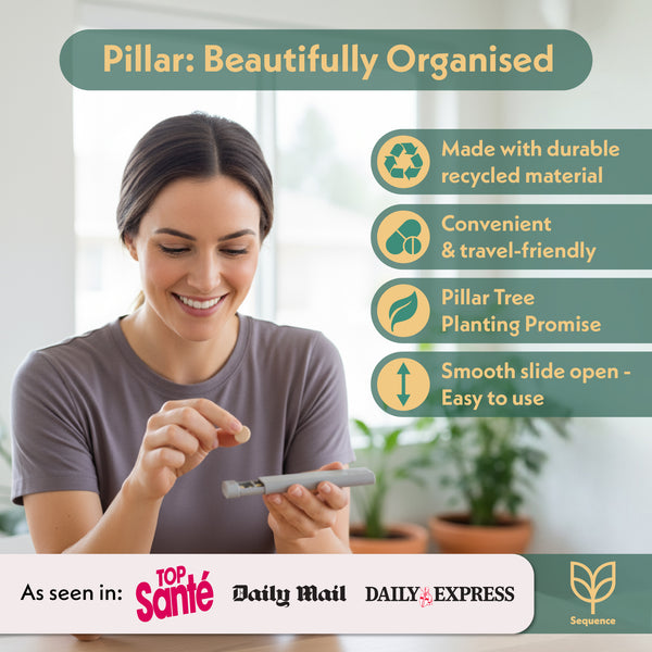 Pillar AM/PM - Twice a Day - 7-Day Pill Organiser