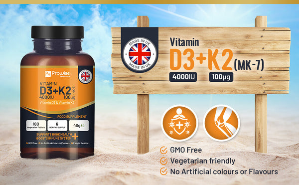 Prowise - Vitamin D3 (4000IU) & K2 MK7 Tablets