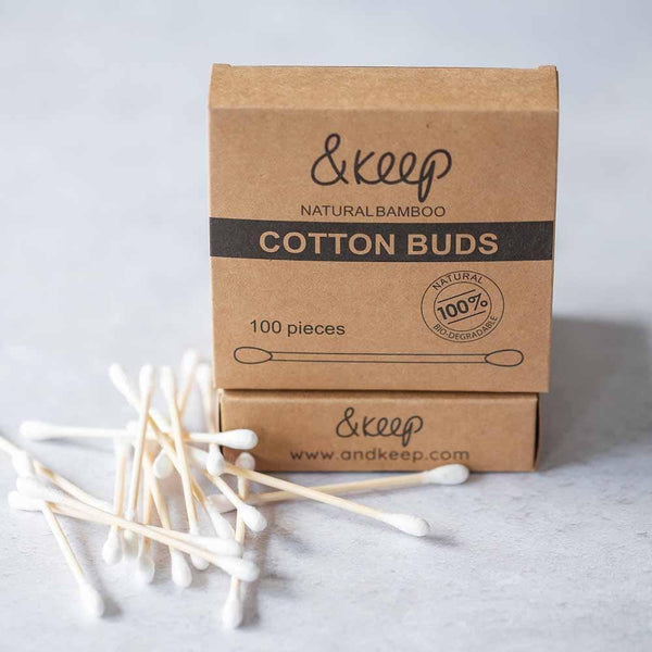 &Keep - Bamboo Cotton Buds - Pack of 100