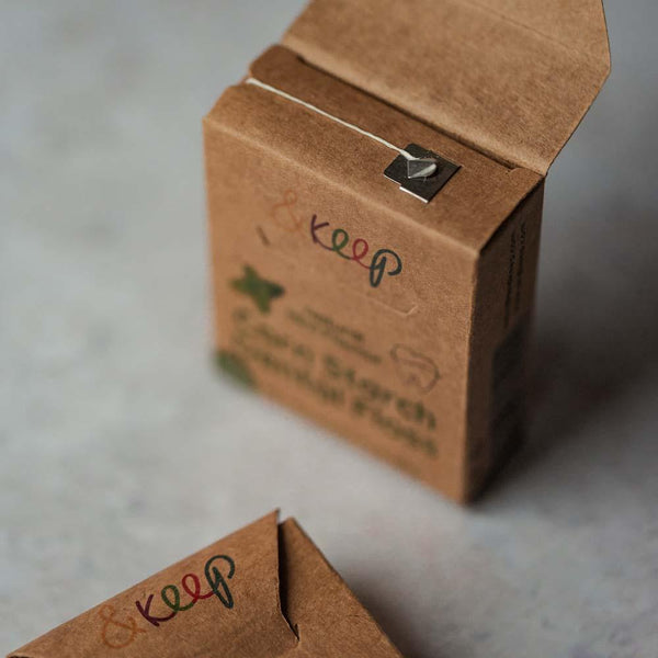 &Keep - Vegan Cornstarch Dental Floss - Mint - 50m