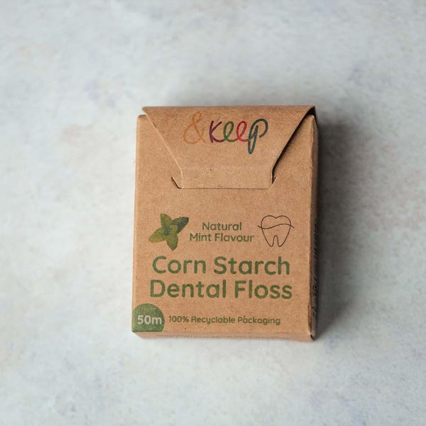 &Keep - Vegan Cornstarch Dental Floss - Mint - 50m
