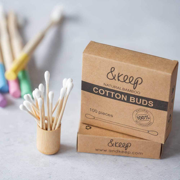 &Keep - Bamboo Cotton Buds - Pack of 100