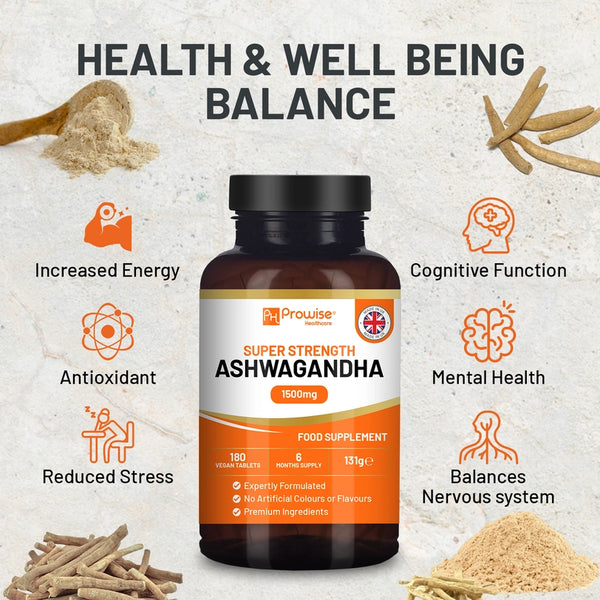 Prowise - Ashwagandha 1500mg 180 Vegan Tablets