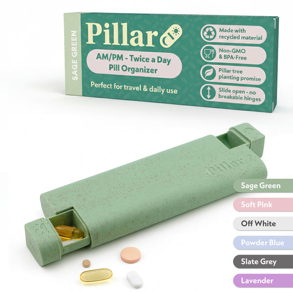 Pillar AM/PM - Twice a Day - 7-Day Pill Organiser