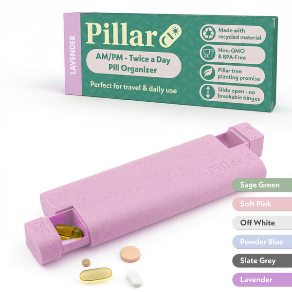 Pillar AM/PM - Twice a Day - 7-Day Pill Organiser