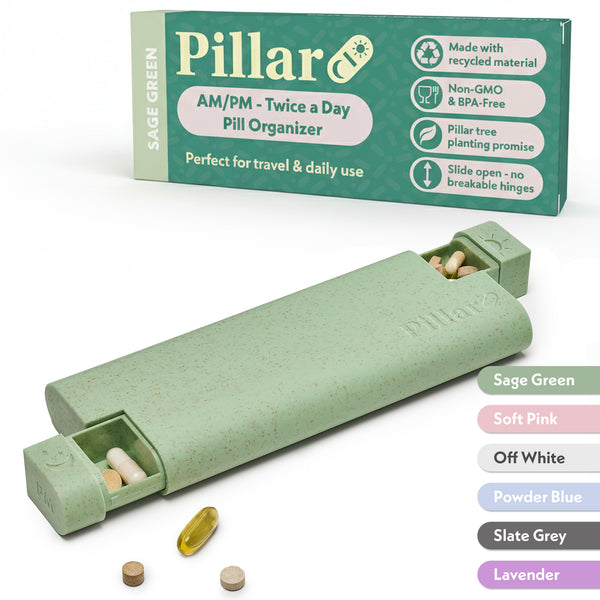 Pillar AM/PM - Twice a Day - 7-Day Pill Organiser