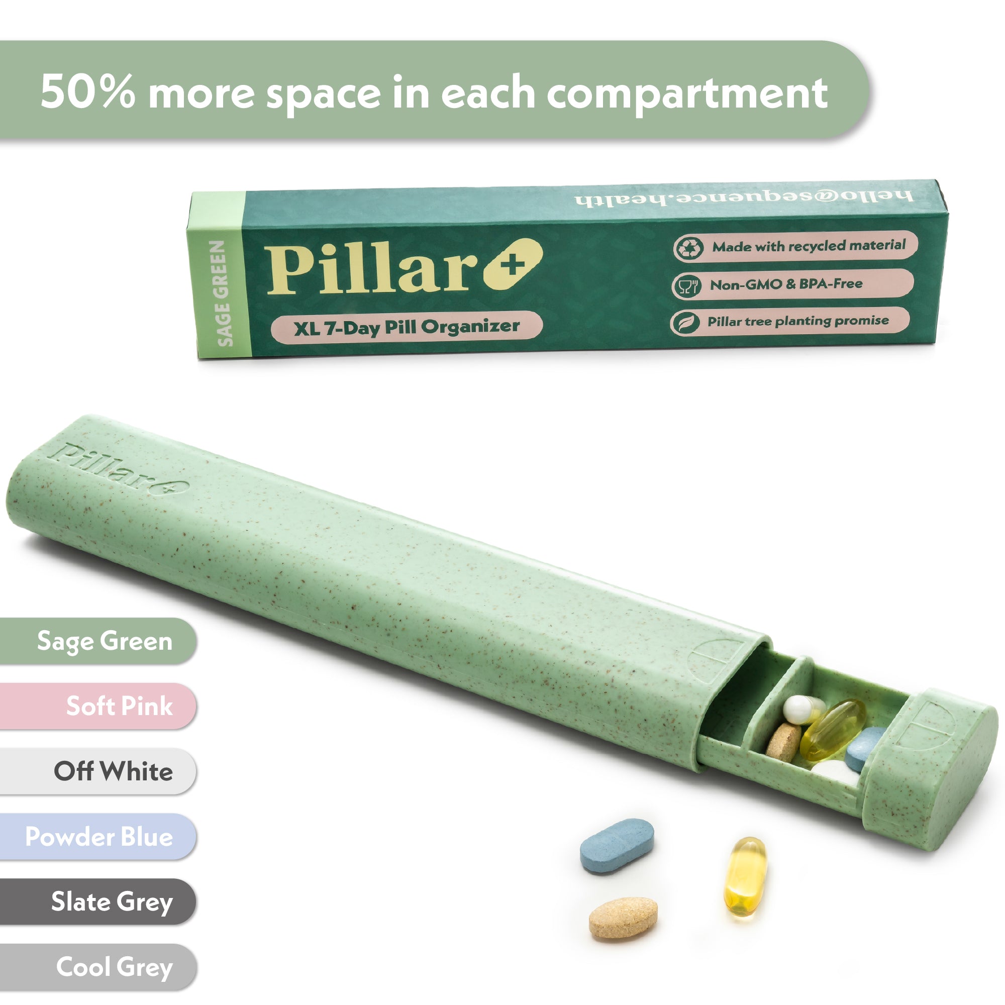 Pillar Plus 7 Day Pill Organiser