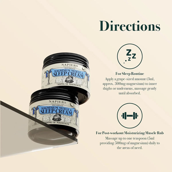 Napiers - Magnesium Muscle & Sleep Cream