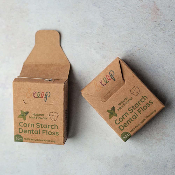 &Keep - Vegan Cornstarch Dental Floss - Mint - 50m